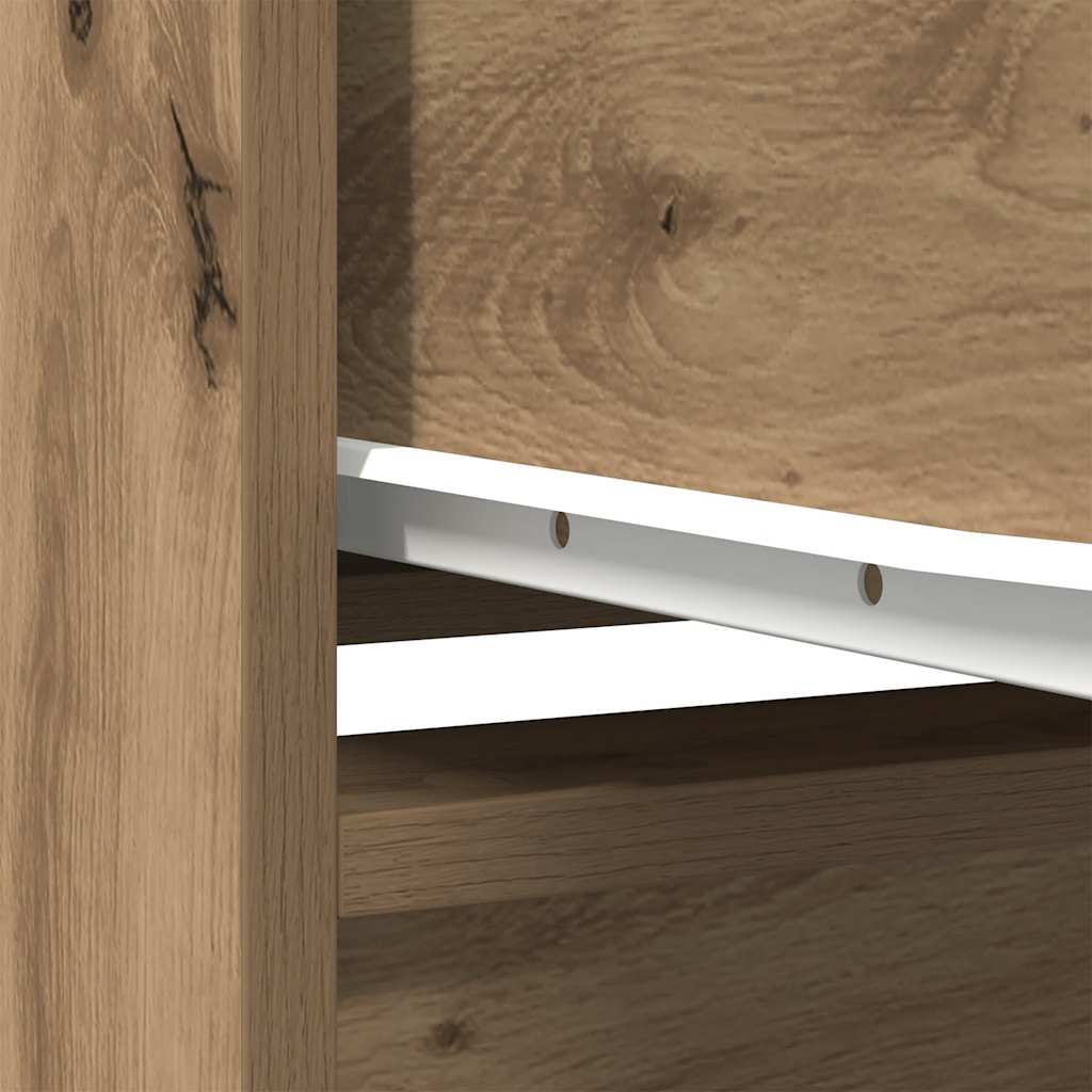 vidaXL Cabinet with Drawer Artisan Oak 55.5x34x119.5 cm Engineered Wood