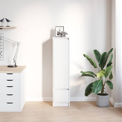 vidaXL Highboard White 29.5x34x119.5 cm Engineered Wood