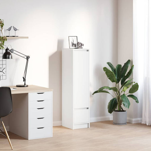 vidaXL Highboard White 29.5x34x119.5 cm Engineered Wood