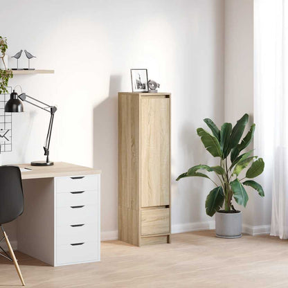 vidaXL Highboard Sonoma Oak 29,5x34x119,5 cm Engineered Wood