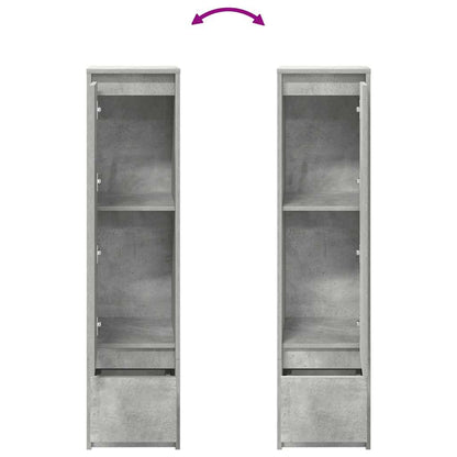 vidaXL Highboard Concrete Grey 29.5x34x119.5 cm Engineered Wood