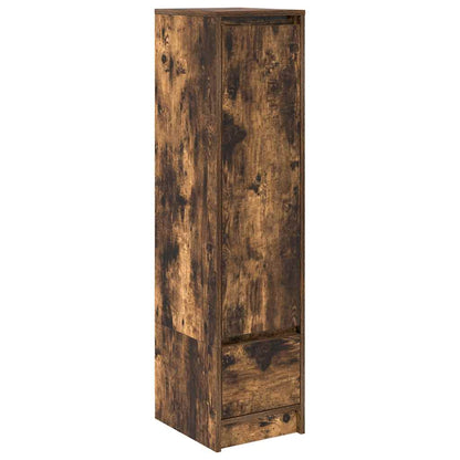 vidaXL Highboard Smoked Oak 29,5x34x119,5 cm Engineered Wood
