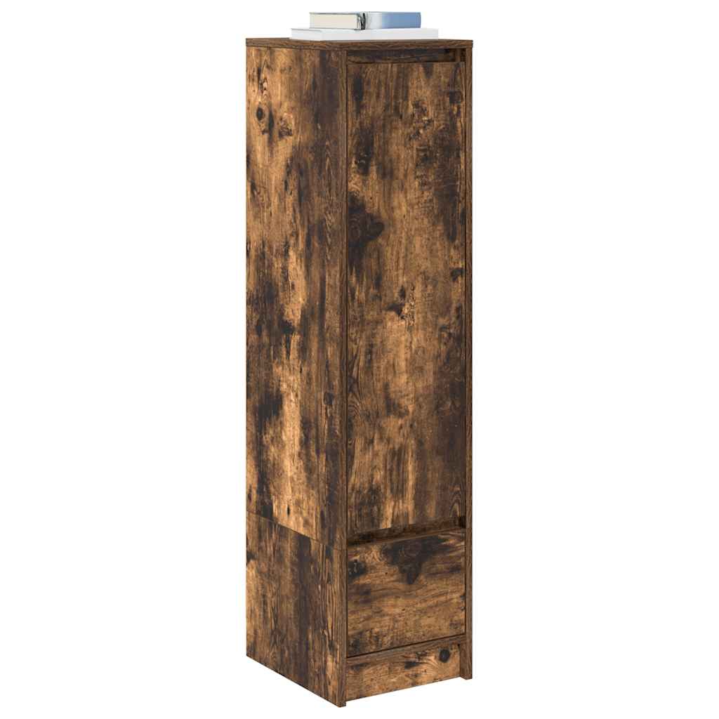 vidaXL Highboard Smoked Oak 29.5x34x119.5 cm Engineered Wood