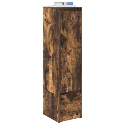 vidaXL Highboard Smoked Oak 29.5x34x119.5 cm Engineered Wood