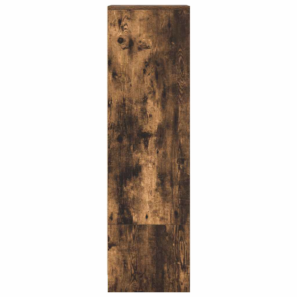vidaXL Highboard Smoked Oak 29,5x34x119,5 cm Engineered Wood