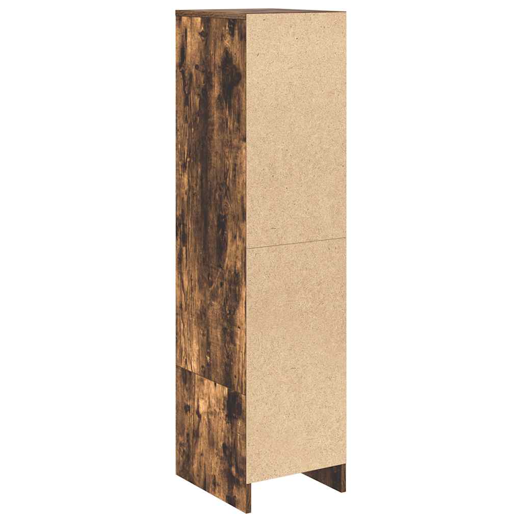vidaXL Highboard Smoked Oak 29,5x34x119,5 cm Engineered Wood