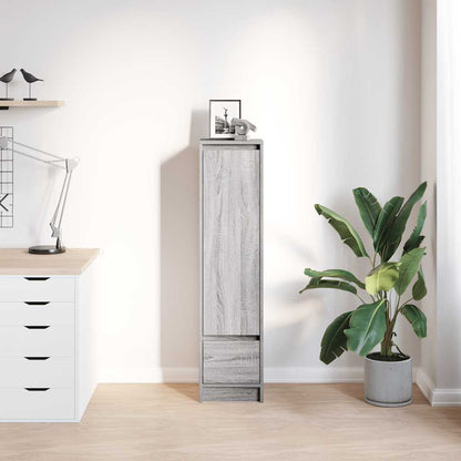 vidaXL Highboard Grey Sonoma 29.5x34x119.5 cm Engineered Wood