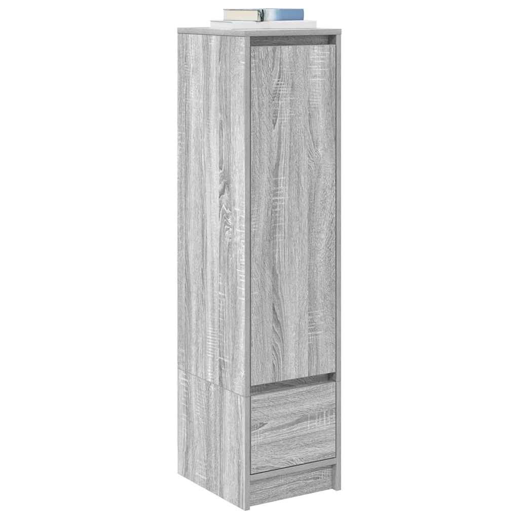 vidaXL Highboard Grey Sonoma 29.5x34x119.5 cm Engineered Wood