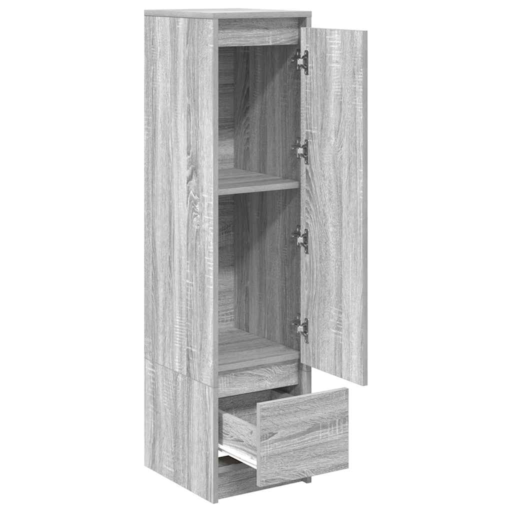 vidaXL Highboard Grey Sonoma 29.5x34x119.5 cm Engineered Wood