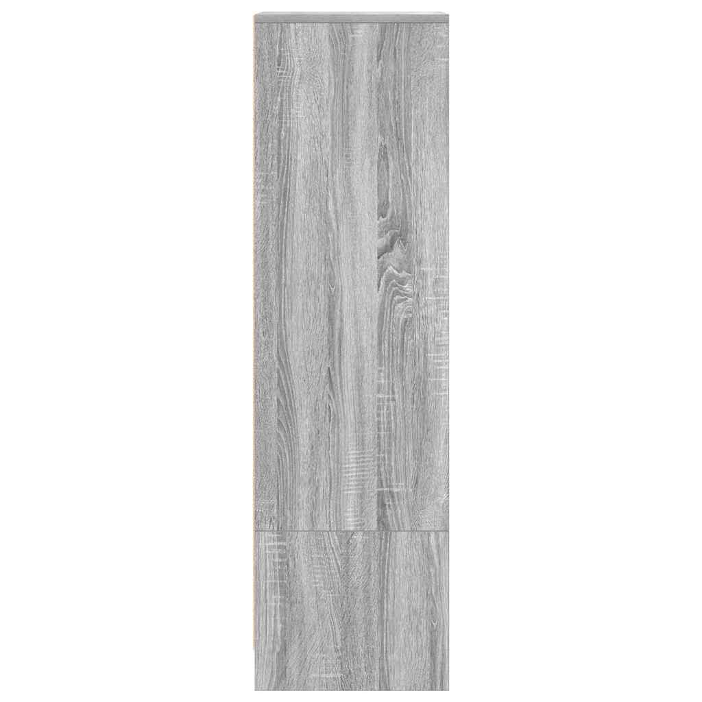 vidaXL Highboard Grey Sonoma 29,5x34x119,5 cm Engineered Wood