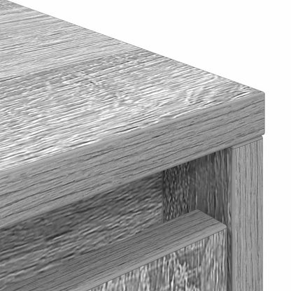 vidaXL Highboard Grey Sonoma 29,5x34x119,5 cm Engineered Wood