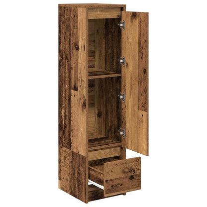 vidaXL Highboard Old Wood 29.5x34x119.5 cm Engineered Wood