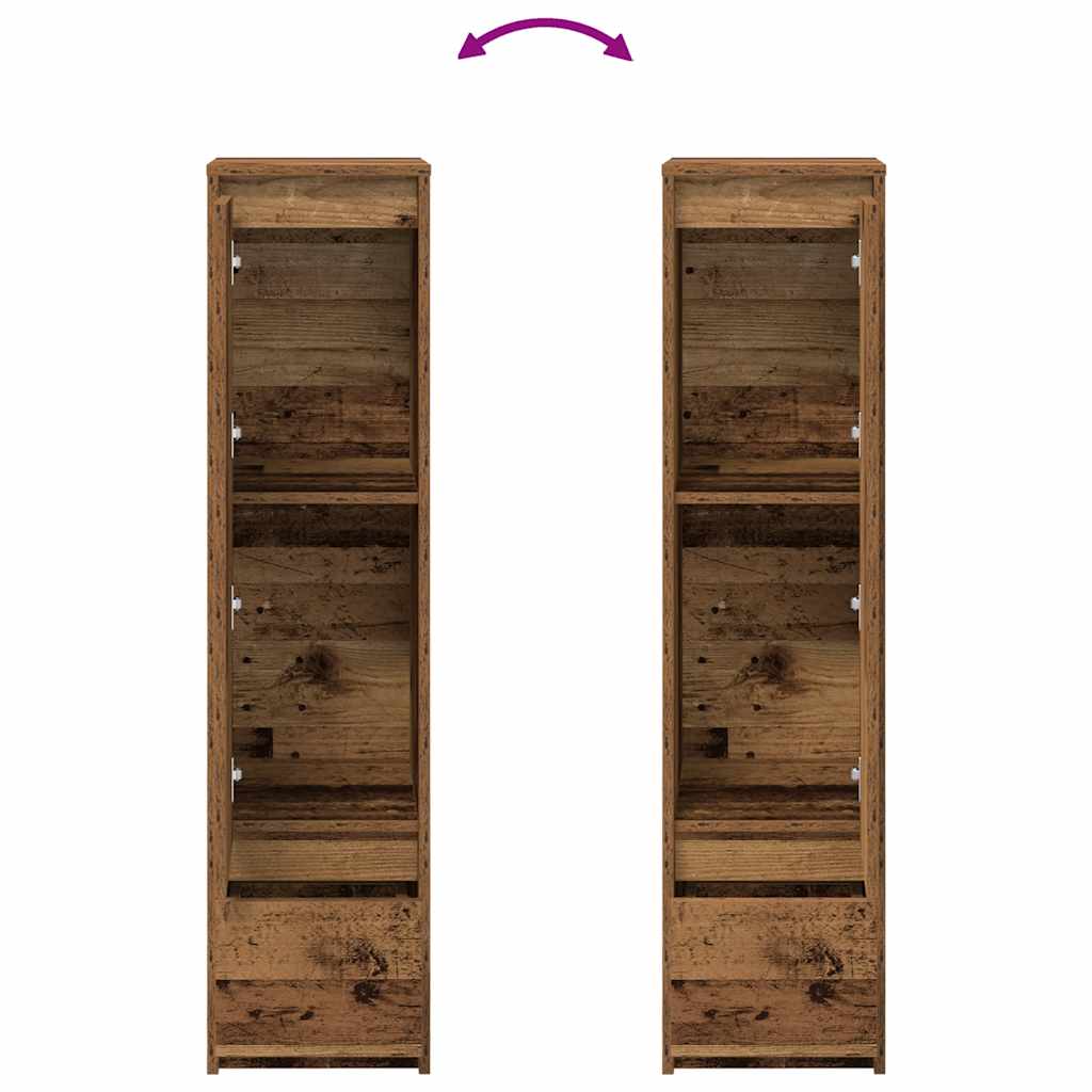vidaXL Highboard Old Wood 29.5x34x119.5 cm Engineered Wood