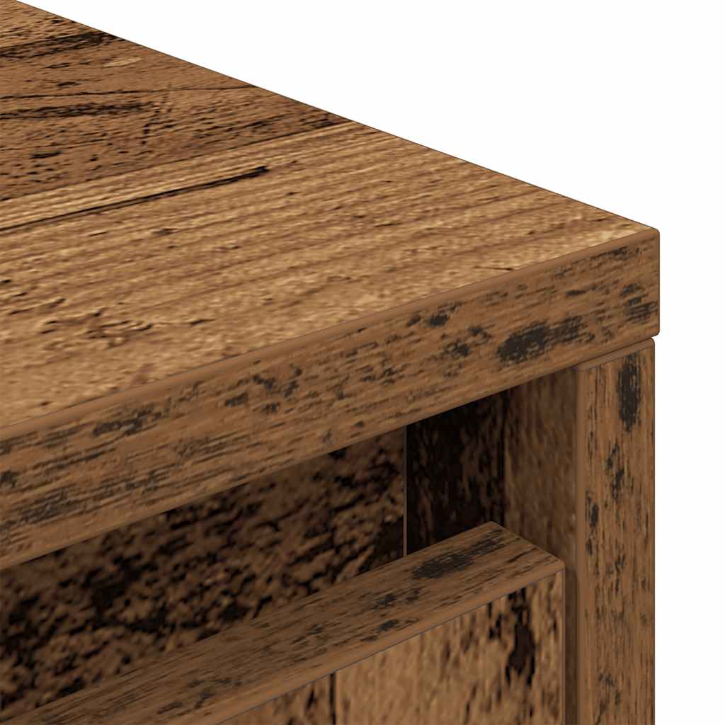 vidaXL Highboard Old Wood 29.5x34x119.5 cm Engineered Wood