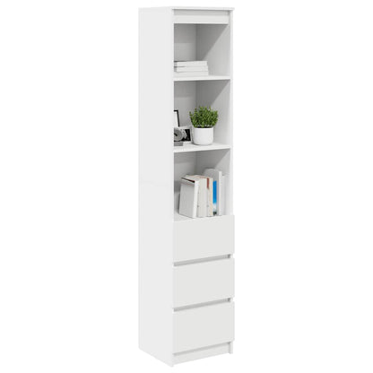 vidaXL Highboard White 37.5x35x180 cm Engineered Wood