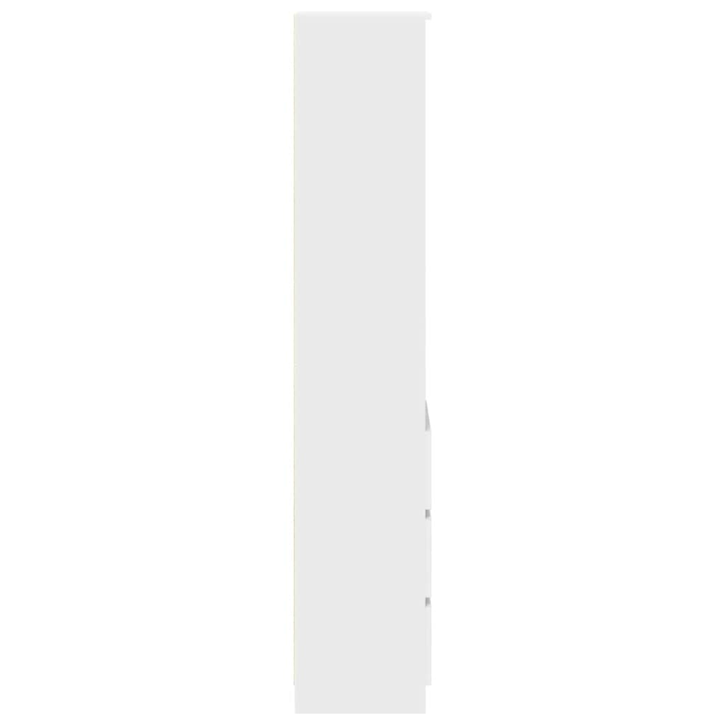 vidaXL Highboard White 37.5x35x180 cm Engineered Wood