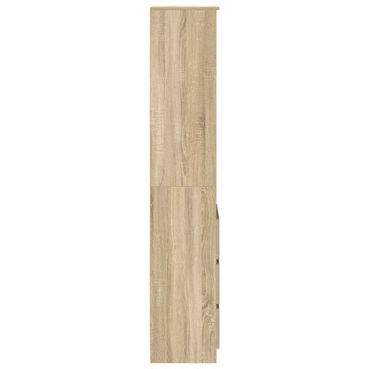 vidaXL Highboard Sonoma Oak 37.5x35x180 cm Engineered Wood