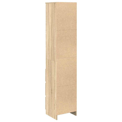 vidaXL Highboard Sonoma Oak 37.5x35x180 cm Engineered Wood