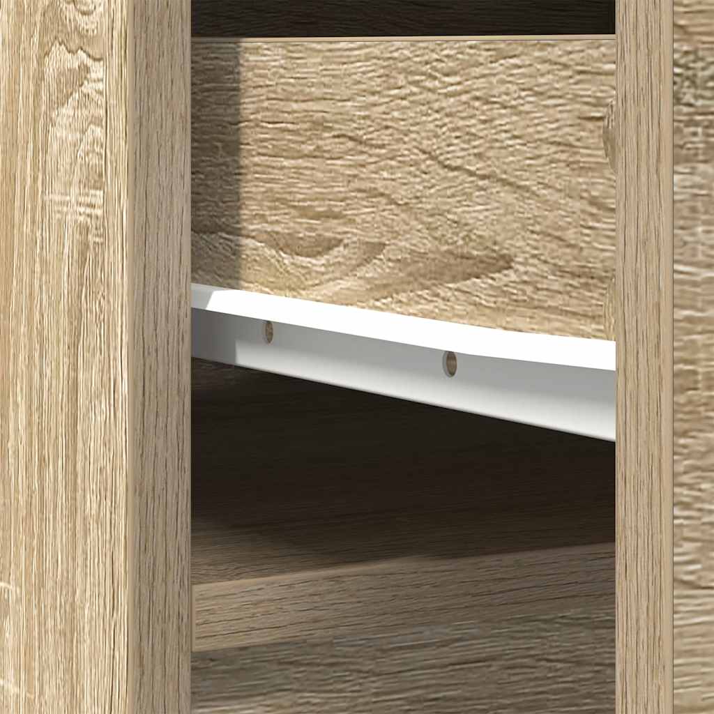 vidaXL Highboard Sonoma Oak 37.5x35x180 cm Engineered Wood