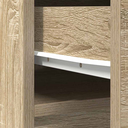 vidaXL Highboard Sonoma Oak 37.5x35x180 cm Engineered Wood