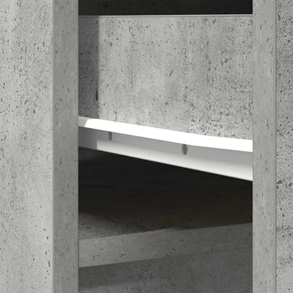 vidaXL Highboard Concrete Grey 37.5x35x180 cm Engineered Wood