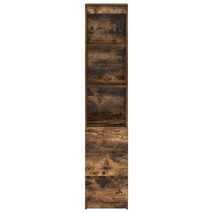vidaXL Highboard Smoked Oak 37.5x35x180 cm Engineered Wood