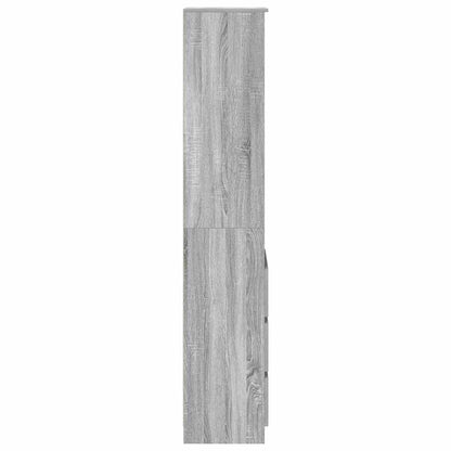 vidaXL Highboard Grey Sonoma 37.5x35x180 cm Engineered Wood