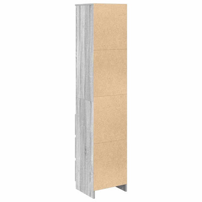 vidaXL Highboard Grey Sonoma 37.5x35x180 cm Engineered Wood