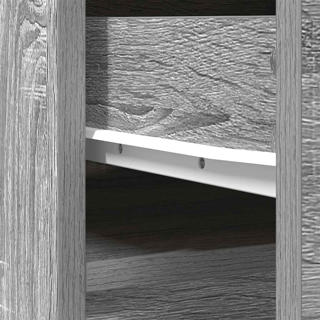 vidaXL Highboard Grey Sonoma 37.5x35x180 cm Engineered Wood