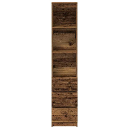 vidaXL Highboard Old Wood 37.5x35x180 cm Engineered Wood
