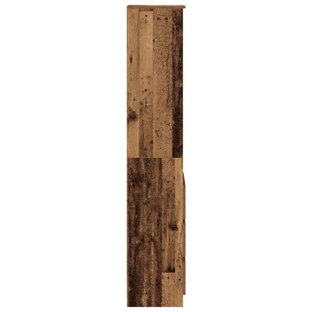 vidaXL Highboard Old Wood 37.5x35x180 cm Engineered Wood