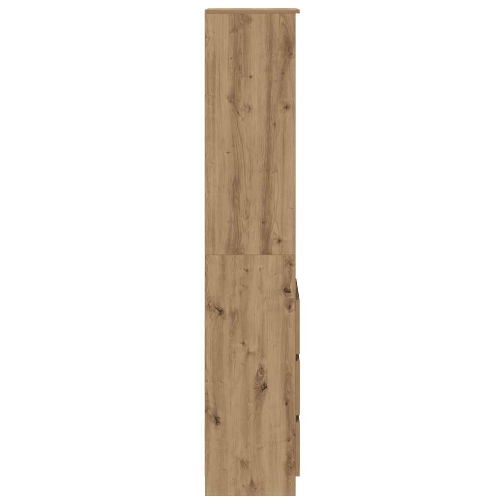 vidaXL Highboard Artisan Oak 37.5x35x180 cm Engineered Wood