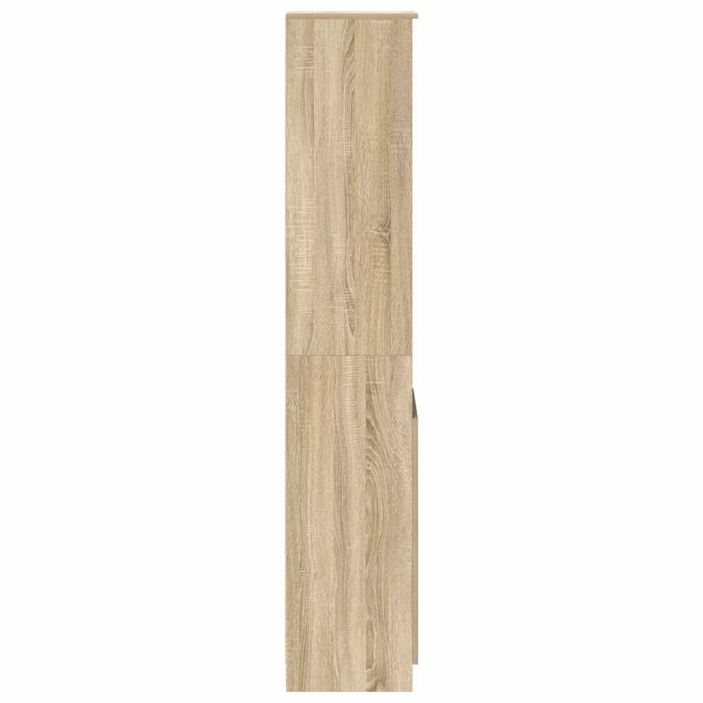 vidaXL Highboard Sonoma Oak 37.5x35x180 cm Engineered Wood