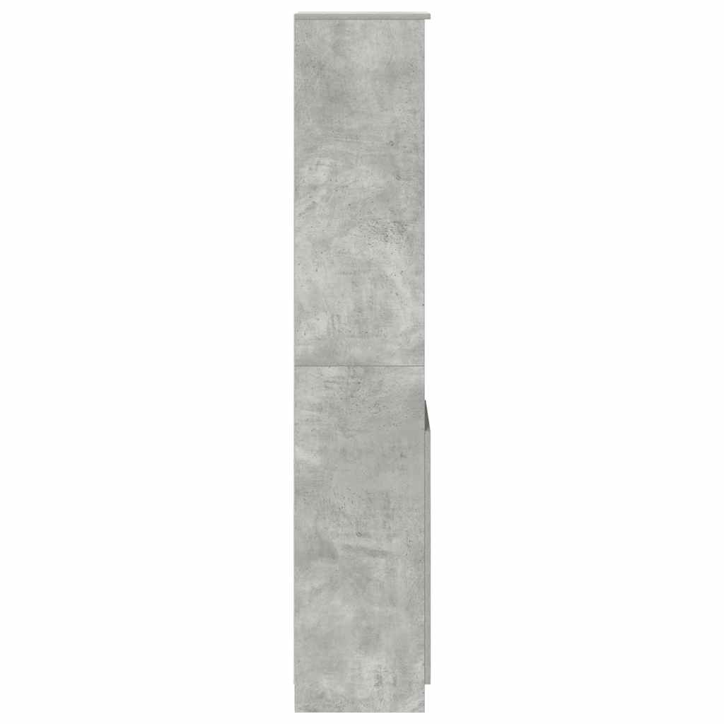 vidaXL Highboard Concrete Grey 37.5x35x180 cm Engineered Wood