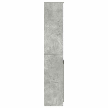 vidaXL Highboard Concrete Grey 37.5x35x180 cm Engineered Wood