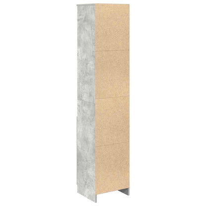 vidaXL Highboard Concrete Grey 37.5x35x180 cm Engineered Wood