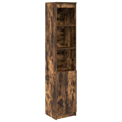 vidaXL Highboard Smoked Oak 37.5x35x180 cm Engineered Wood