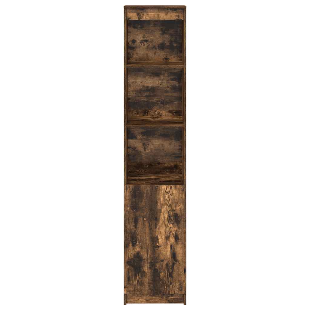 vidaXL Highboard Smoked Oak 37.5x35x180 cm Engineered Wood