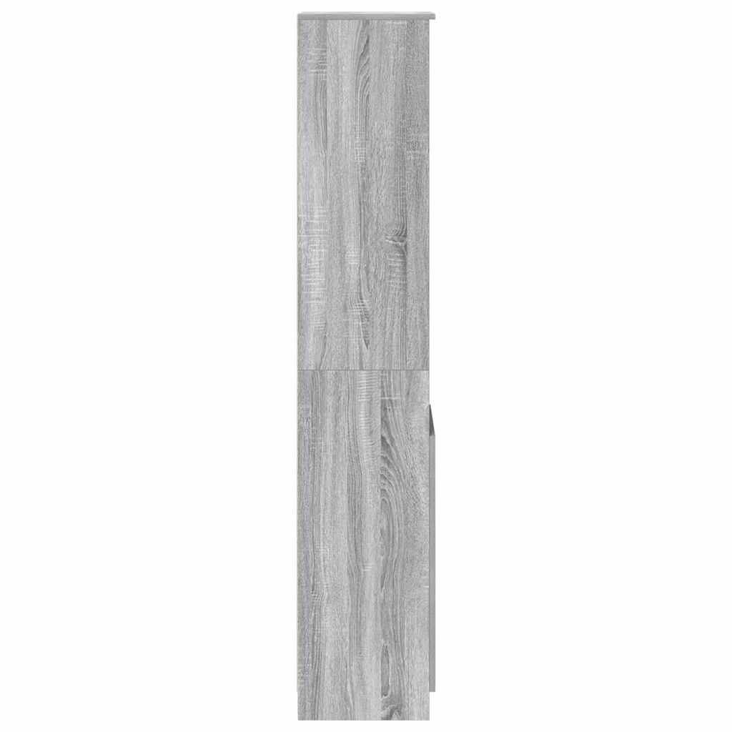 vidaXL Highboard Grey Sonoma 37.5x35x180 cm Engineered Wood
