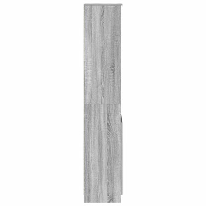 vidaXL Highboard Grey Sonoma 37.5x35x180 cm Engineered Wood