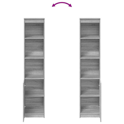 vidaXL Highboard Grey Sonoma 37.5x35x180 cm Engineered Wood