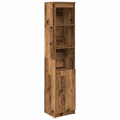 vidaXL Highboard Old Wood 37.5x35x180 cm Engineered Wood