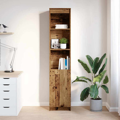 vidaXL Highboard Old Wood 37.5x35x180 cm Engineered Wood