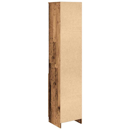vidaXL Highboard Old Wood 37.5x35x180 cm Engineered Wood