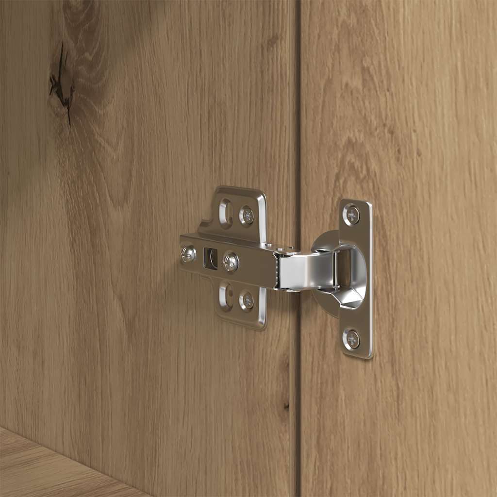 vidaXL Highboard Artisan Oak 37.5x35x180 cm Engineered Wood