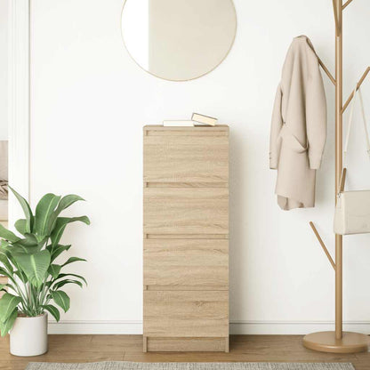 vidaXL Sideboard Sonoma Oak 37.5x35x99 cm Engineered Wood