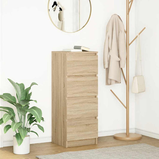 vidaXL Sideboard Sonoma Oak 37.5x35x99 cm Engineered Wood