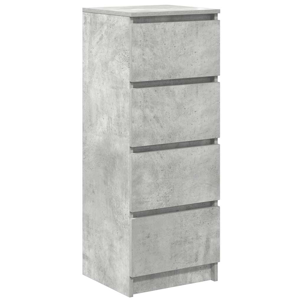 vidaXL Sideboard Concrete Grey 37.5x35x99 cm Engineered Wood