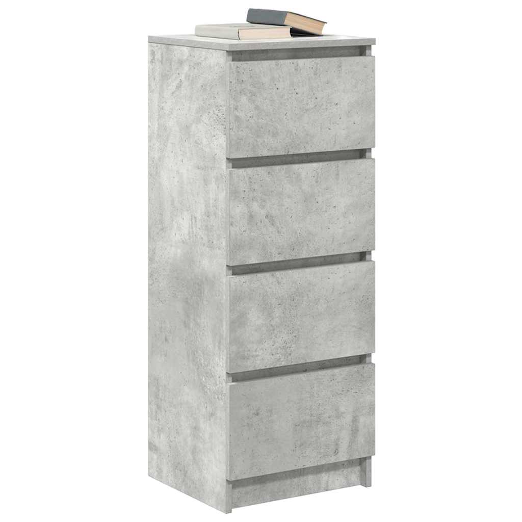 vidaXL Sideboard Concrete Grey 37.5x35x99 cm Engineered Wood