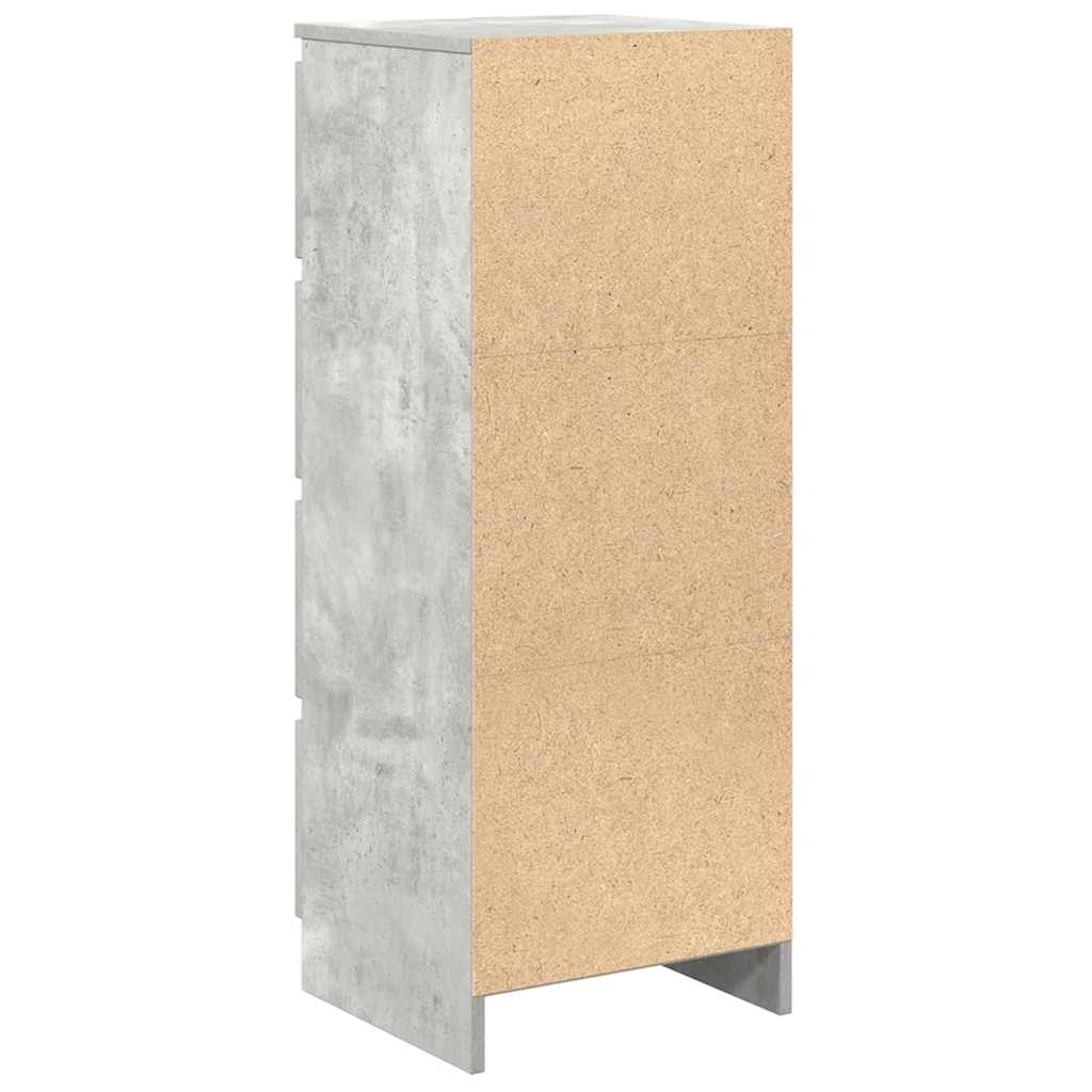vidaXL Sideboard Concrete Grey 37.5x35x99 cm Engineered Wood
